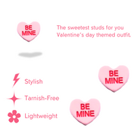 Be Mine! Candy Heart Studs for Valentine's Day