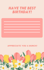 You are so easy to Celebrate Floral Birthday