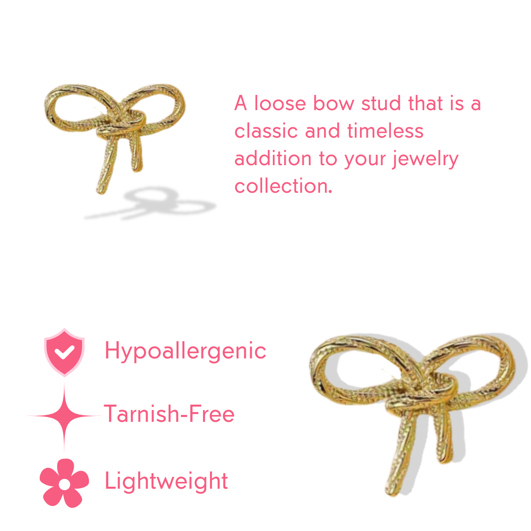 Together 14k Gold-Filled Bow Studs