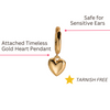 Forever & Always 18k Gold-filled Valentine's Day Huggie Style Hoops