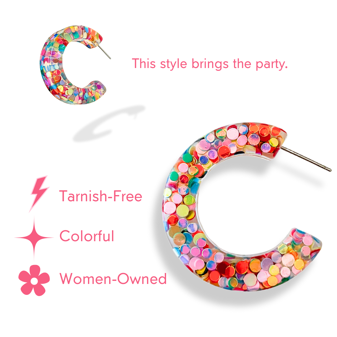 Life of the Party Confetti Hoops