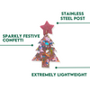 Pink Glitter Confetti Christmas Tree