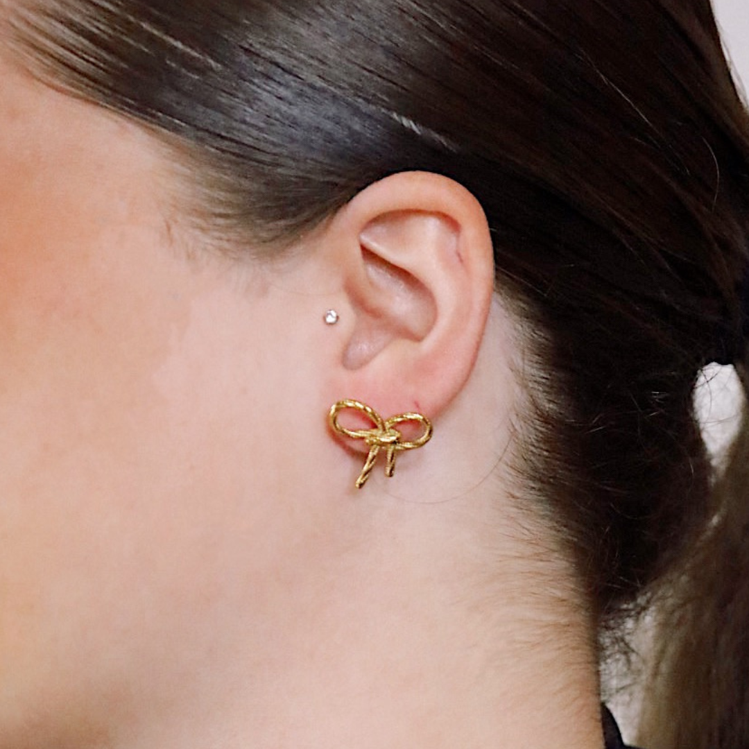 Together 14k Gold-Filled Bow Studs