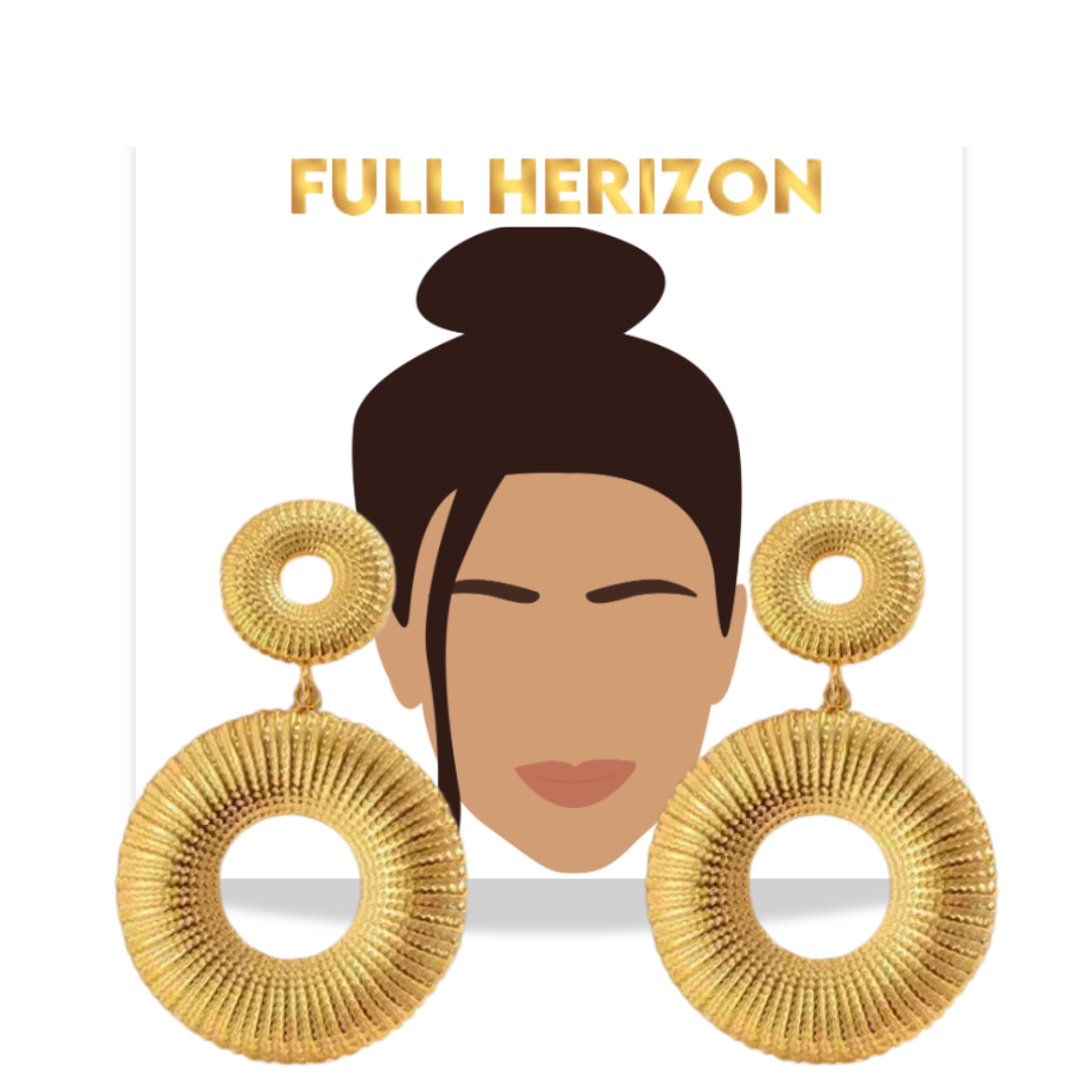 Connection Gold-Plated Statement Earrings