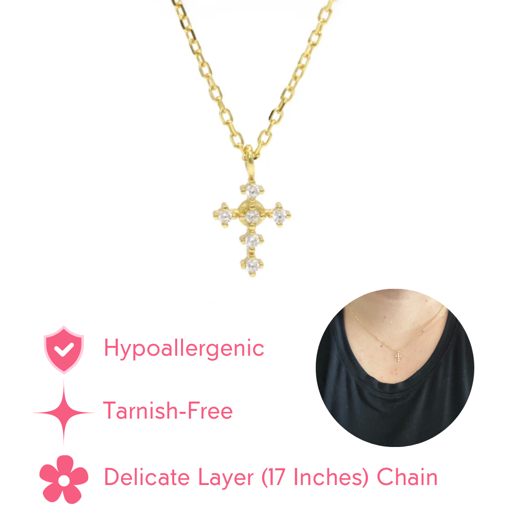 Haley's Cross Gold Necklace