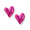 True Love! Hot Pink Heart Balloon Studs