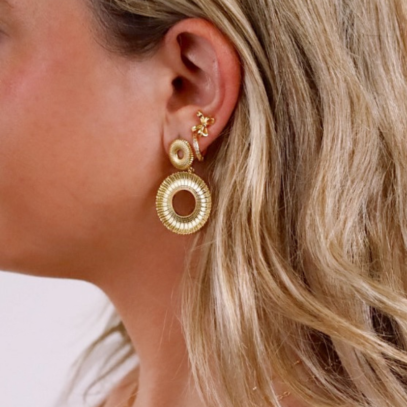 Connection Gold-Plated Statement Earrings