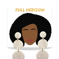 You WILL Overcome White Earrings