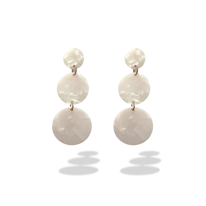 You WILL Overcome White Earrings