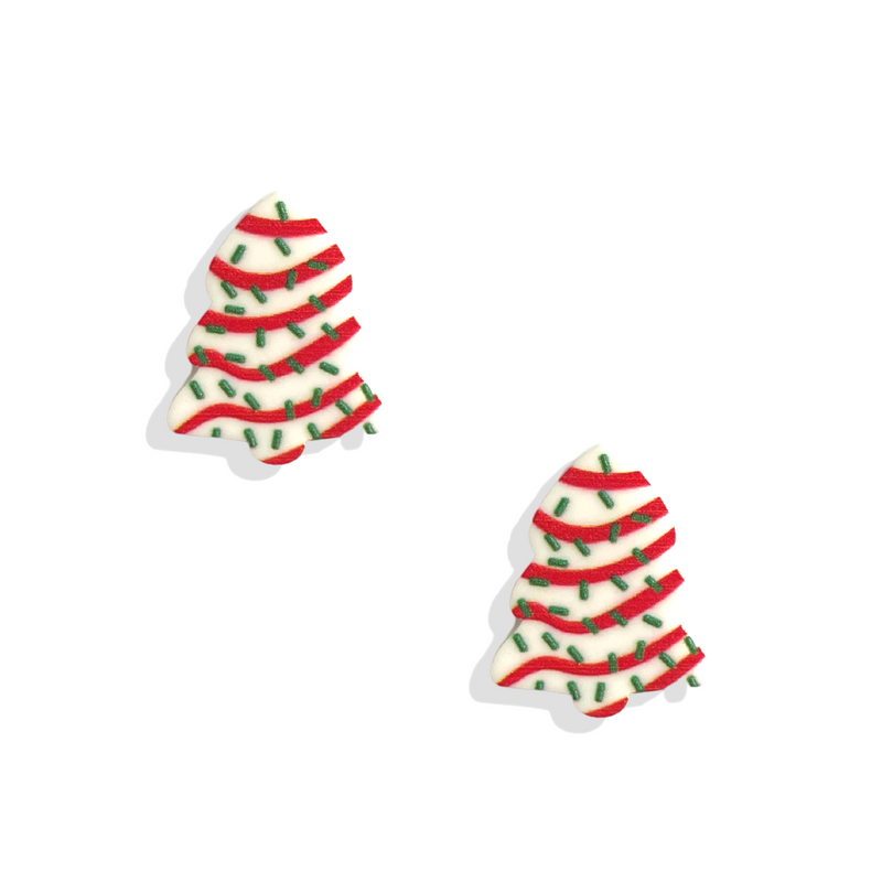 Tree Cake Christmas Studs