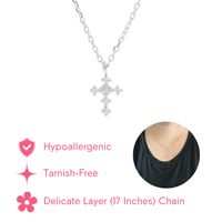 Haley's Cross Silver Necklace