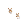 XO Pearl 18k Gold-Plated Earrings
