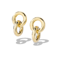 14k Gold-Plated Linked Hoops