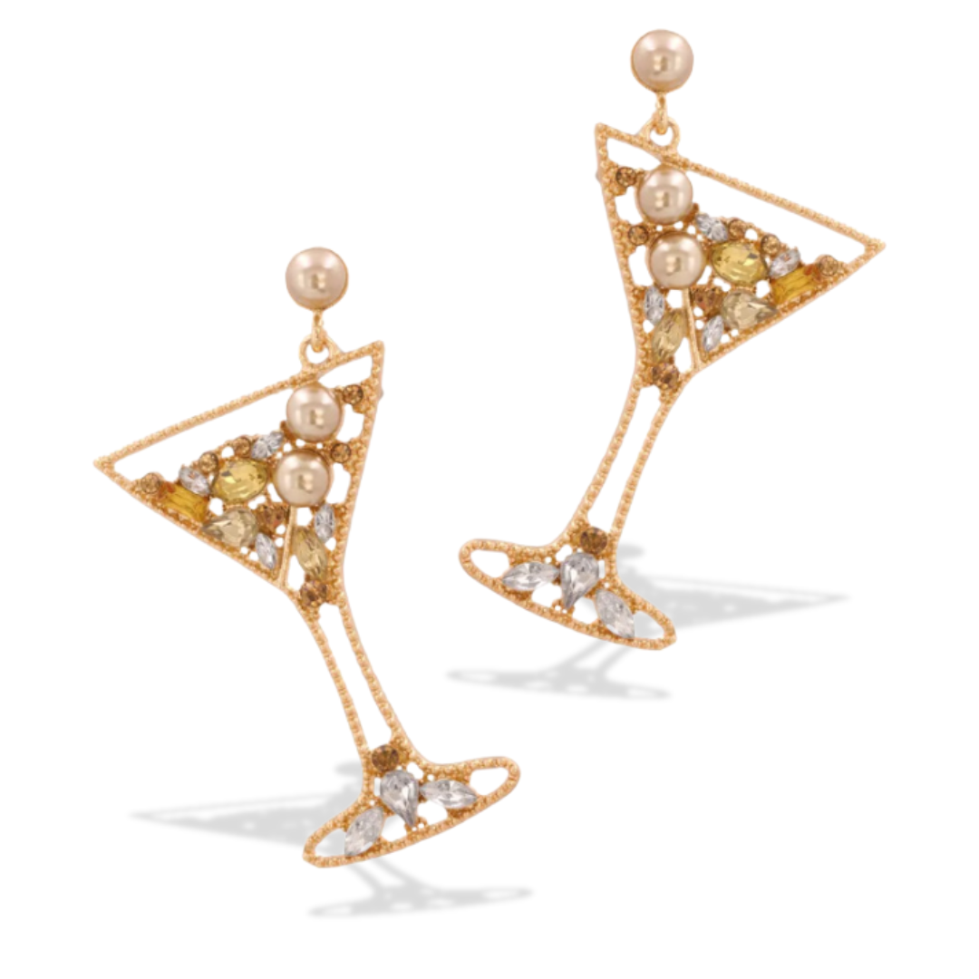 NYC Martini Statement Earrings