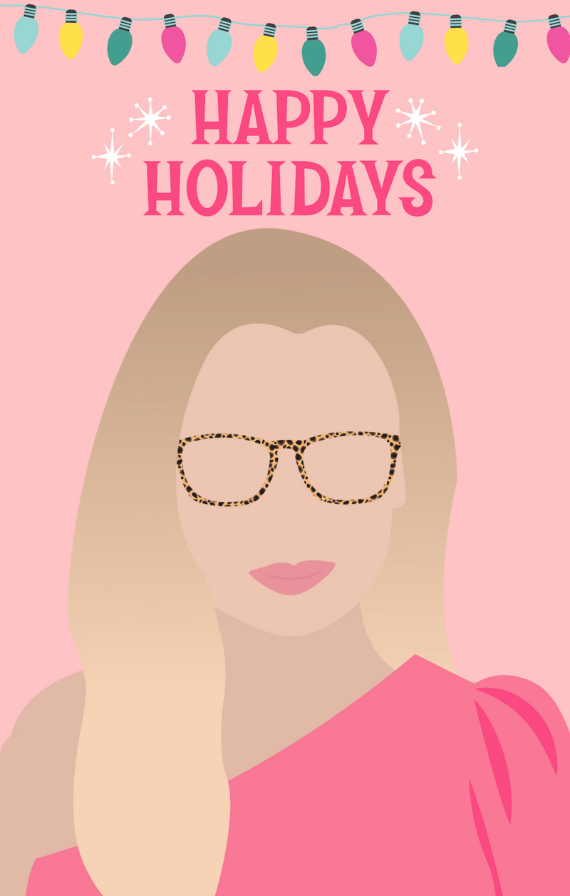Pink Happy Holidays Blonde