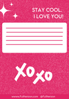 Sparkle Brunette "Happy Valentine's Day" Card