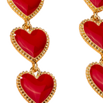 Extra Loved Heart Drop Earrings