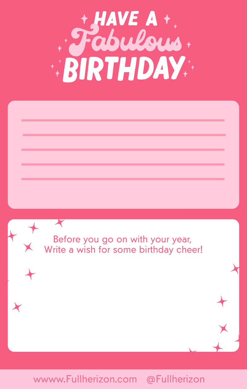 Birthday Girl Card Disco Party